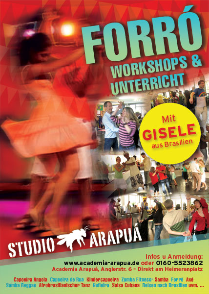 Forro Workshop in der Academia Arapua mit Gisele