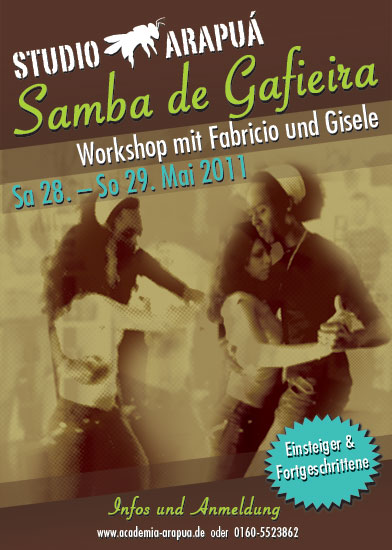 Samba de Gafieira Workshop mit Fabricio und Gisele 28.-29. Mai 2011 in der Academia Arapua