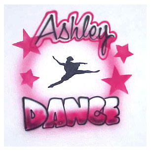 Airbrushed Dance star design