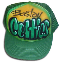Airbrushed hat with Duo Lettering Styles