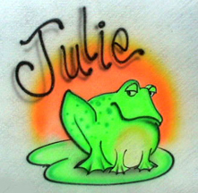 Airbrushed Personalized Sly Frog Shirt