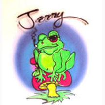 Airbrushed Wicked Smoking toad Shirt - any name
