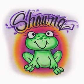 Airbrushed Cutest Frog with any name