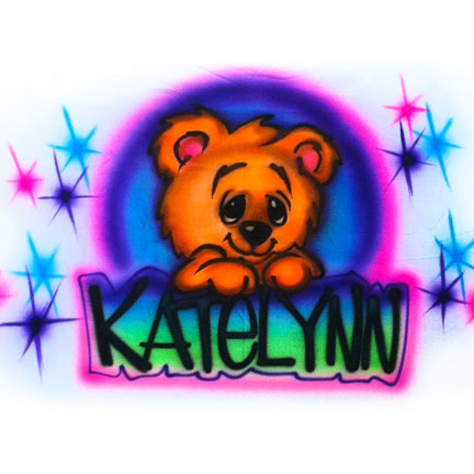 Airbrushed Sweetie Bear Shirt Personalized