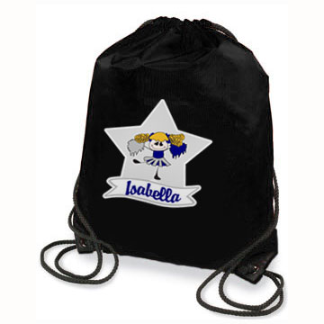Black personalized Cheer Star Sport Tote