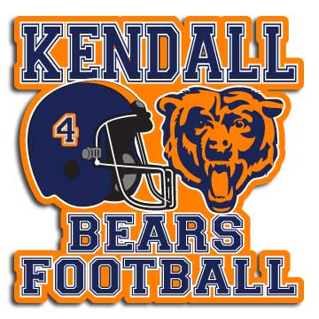 Bears Football Mascot Decal With personalization