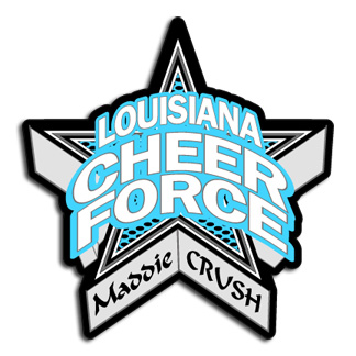 LA Cheer Force Personalized CRUSH decal