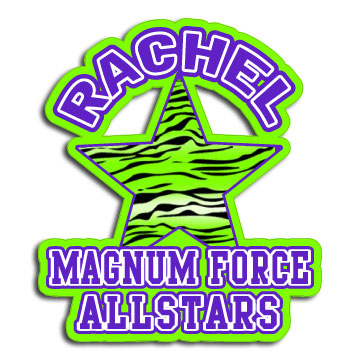 Magnum Force Allstars Personalized STAR auto Decal