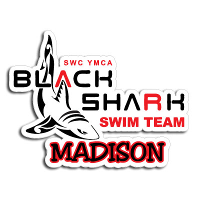Black Shark Swim Team Decal Personalized