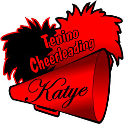 Cheerleader megaphone & Pom Poms Decal personalized