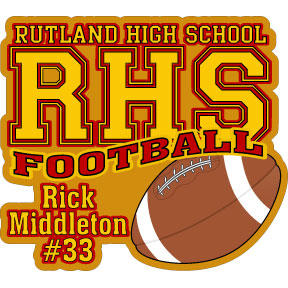 High School Football Decal personalized