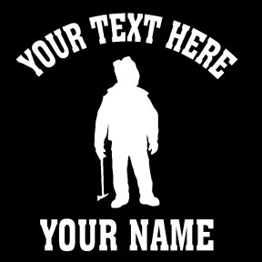 6\" White fireman standing with axe vinyl decal