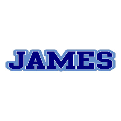 Classic Sports Style lettering Name decal
