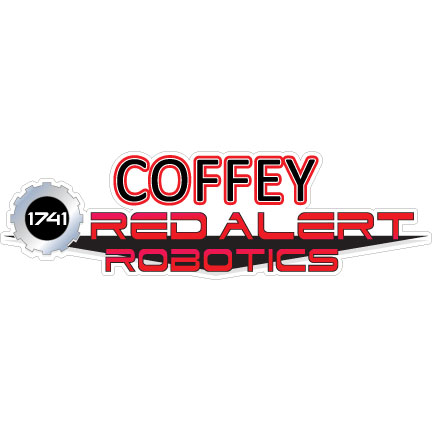 Personalized Red Alert Robotics Decal - you select length