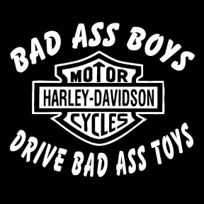 6 " white Harley vinyl decal