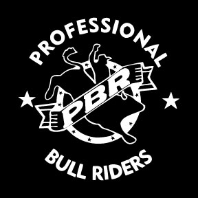 6 \" white prof bull rider vinyl decal