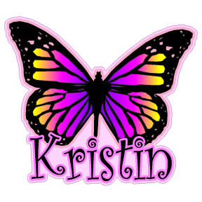 Pretty Personalized Butterfly Decal