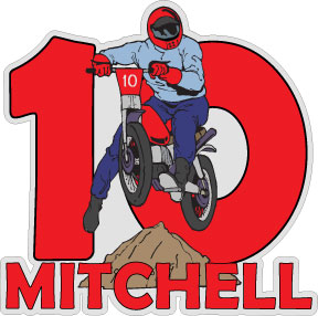 Personalized Motorbike racer Decal