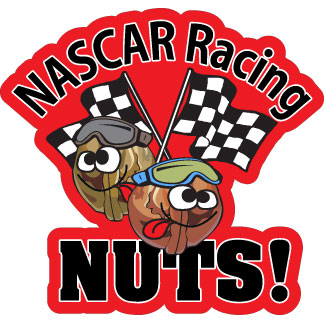 Nascar Racing Nuts Full color decal