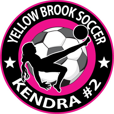 Personalized Soccer Star Girl's Decal