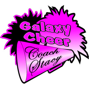 Full color Personalized Cheerleading Megaphone Decal