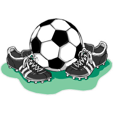 Soccer Ball and cleats decal
