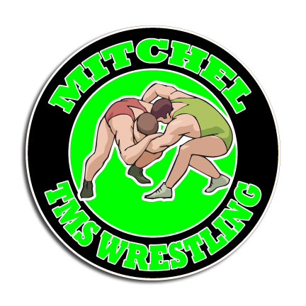 Wrestling decal with team name