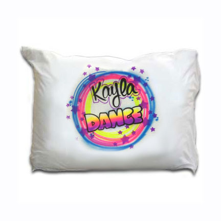Stars Galore DANCE Airbrushed pillow case