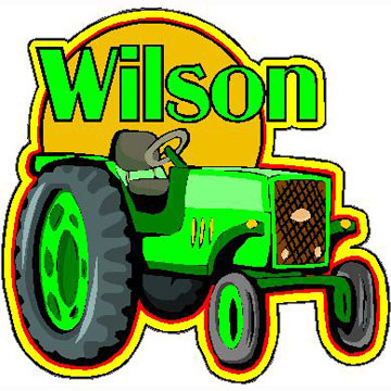 Personalized Tractor Decal
