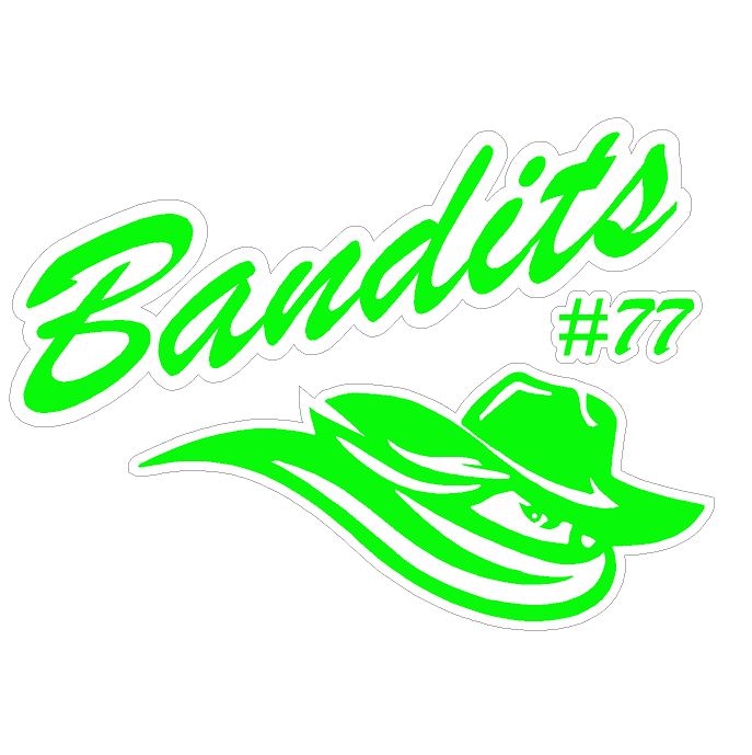 Bandits 4\" Helmet Decal