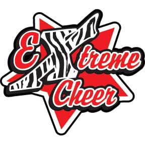 eXtreme Cheer 3" decal with star