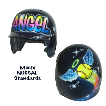 Angel Fastpitch Softball Helmet with Name