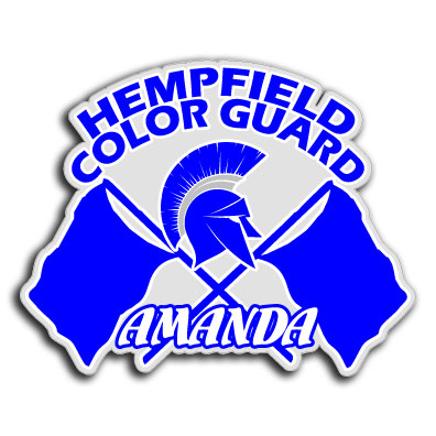 Hempfield Spartans Color Guard Decal