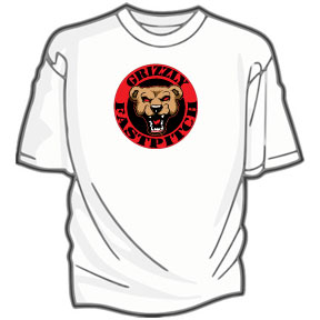 Grizzly Fastpitch imprinted tee with bear