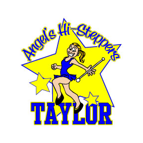 Starry Twirler Decal with personalization and stars