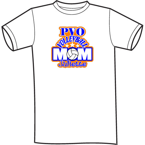 Imprinted Volleyball Mom shirt - personalized