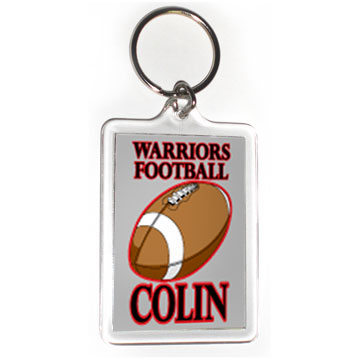 Personalized Football key ring