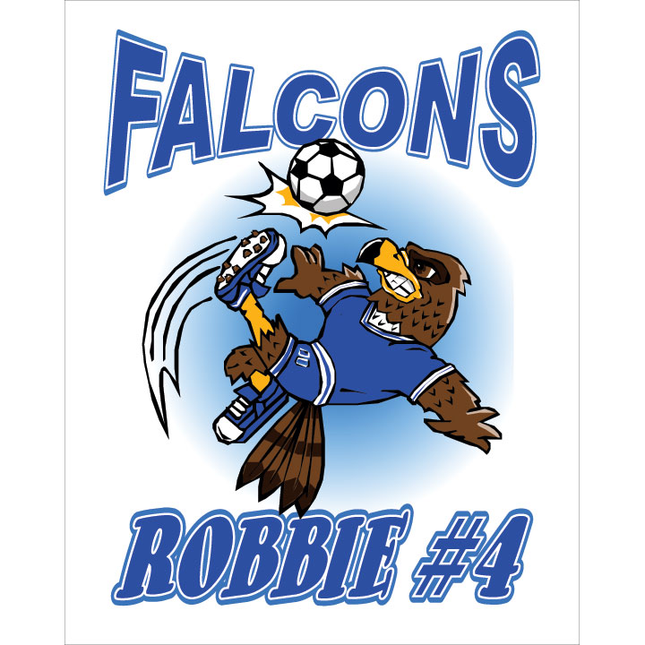 Personal Falcons Soccer poster  18"x24"
