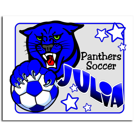 Panthers soccer poster  18\"x24\"