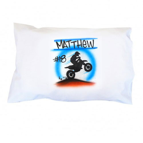 Motorcross Dirt Bike Personalized Pillowcase