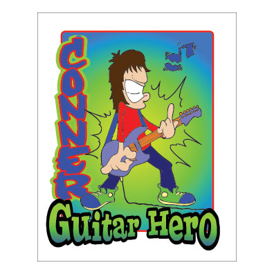 Another Guitar Hero Personalized poster  18\"x24\"