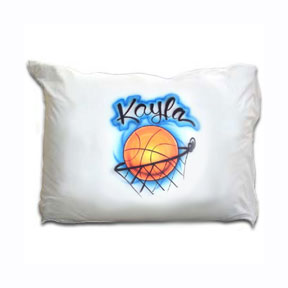 Personalized pillow case with Basketball design