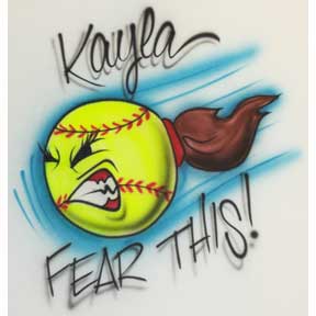 The Serious Player Fastpitch Softball Airbrushed shirt