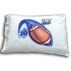 Personalized pillow case with Football design