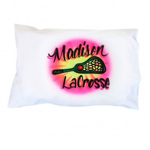 Airbrushed LAX personalized pillowcase