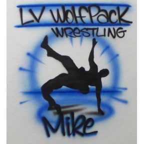 Airbrushed Wrestling Personalized shirt