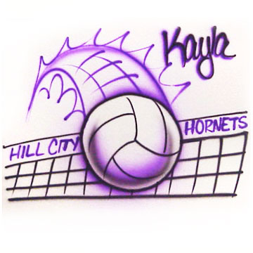 Team Name on volleyball net personalized shirt