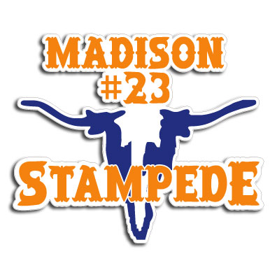 Personalized Stampede Auto Decal