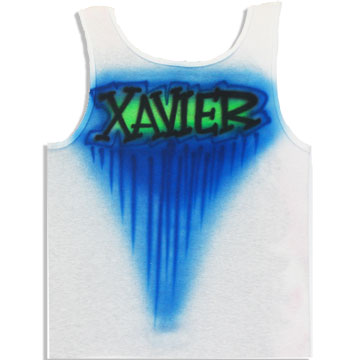 Airbrushed Boybeater with Color Run Background