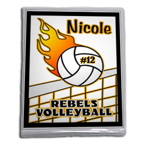 Personalized Volleyball & net 4X6 photo album